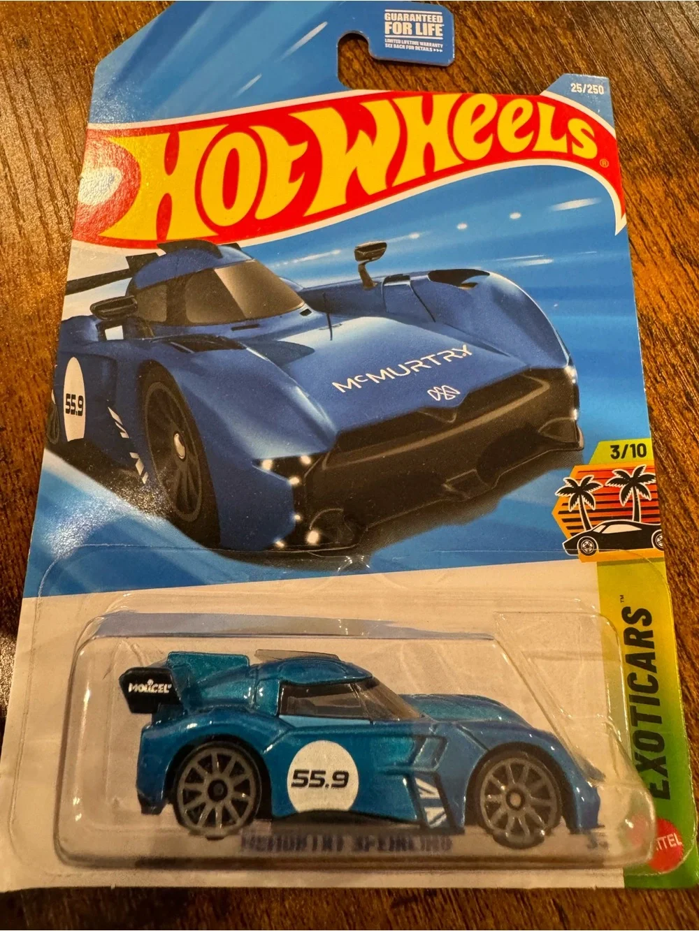 NIB 2026 Hot Wheels Mainline Case B McMURTRY SPEIRLING Series EXOTICARS Blue